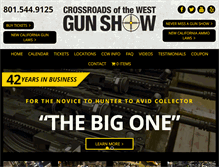 Tablet Screenshot of crossroadsgunshows.com